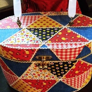 Eclectic 60's Box Purse - Top Handle