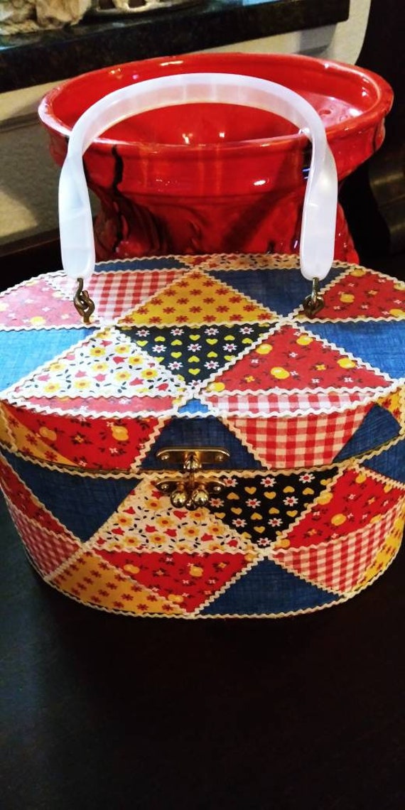 Eclectic 60's Box Purse - Top Handle