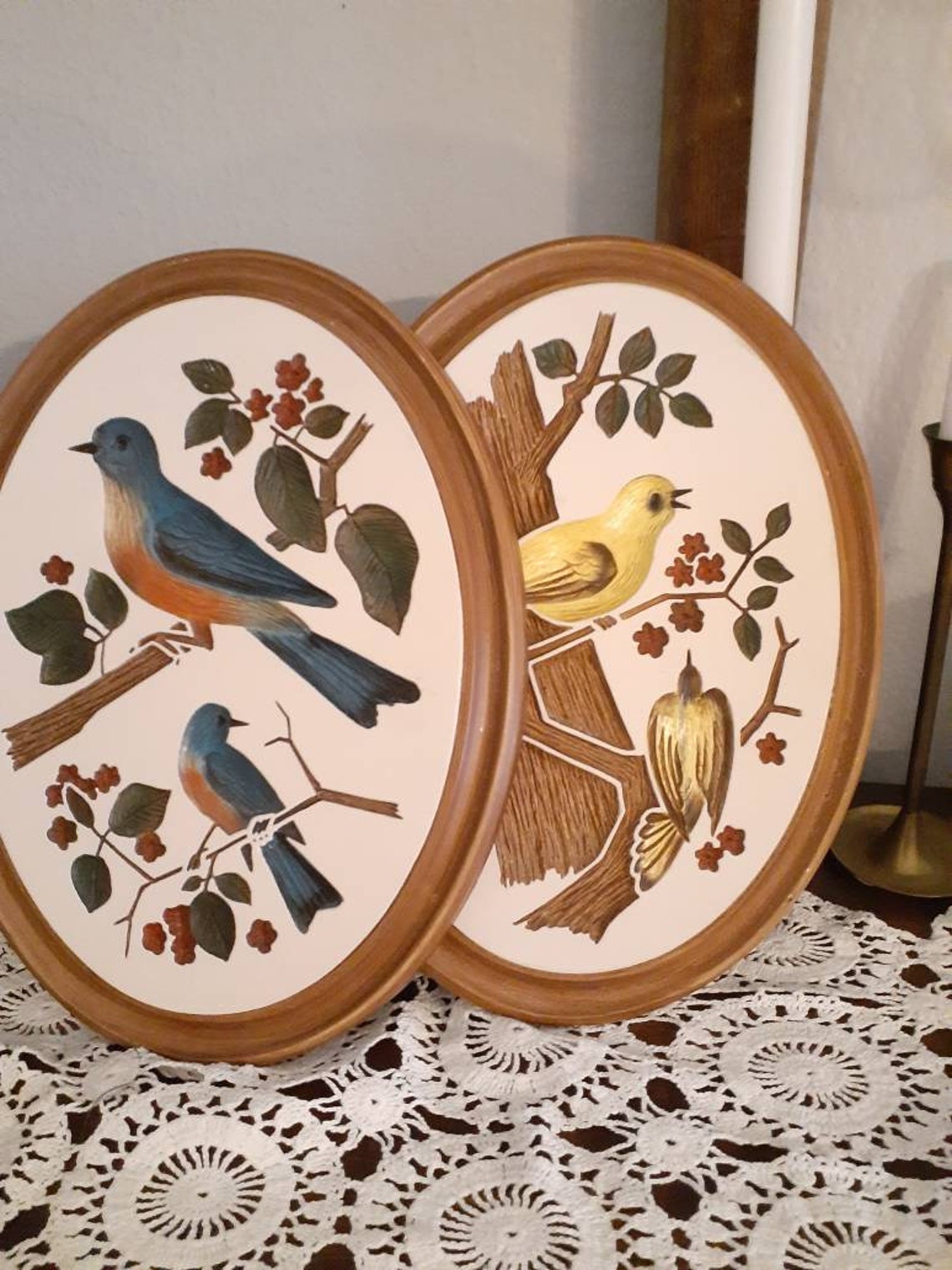 Vintage Set of Wall Hangings Etsy