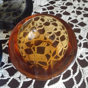 Rare Unique Art Glass set of Ashtrays - Viking/Italian Glass