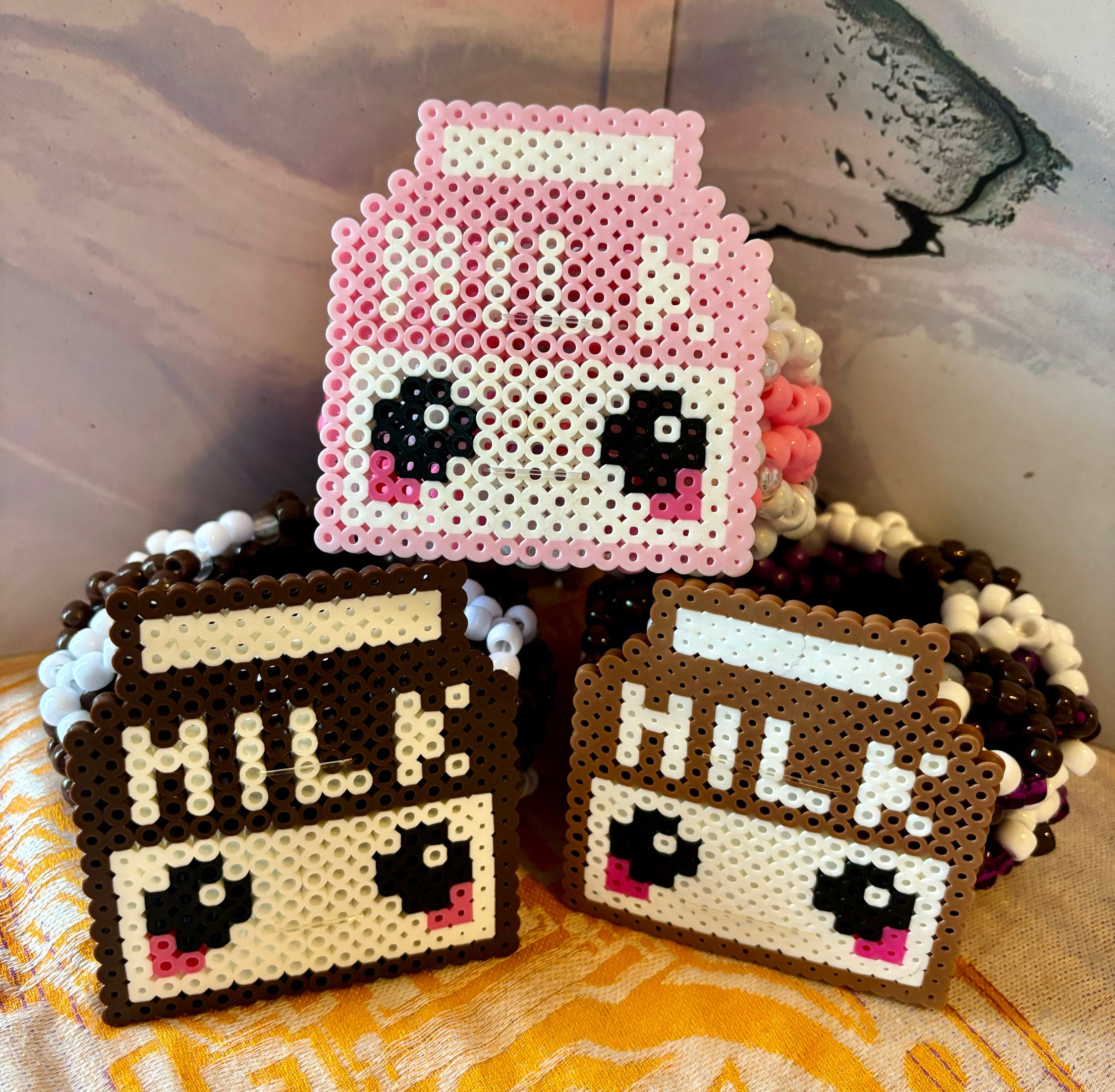 Strawberry, Dark Chocolate, Milk Chocolate Kawaii Kandi 3D Epic