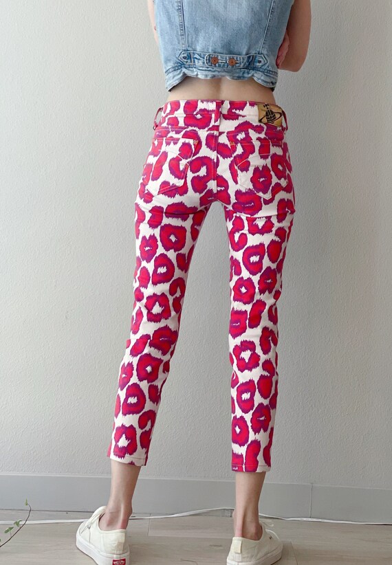 Vintage Vivienne Westwood Anglomania & Lee Pink White Animal