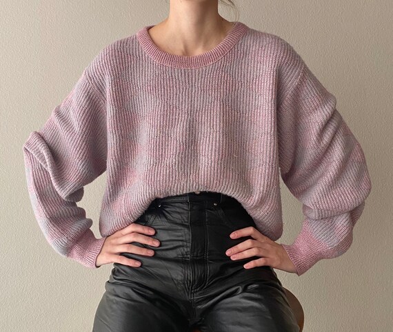Vintage Dior lavender pink sweater, size large