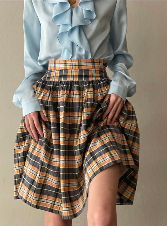 Rare Vivienne Westwood cotton plaid skirt, size XS