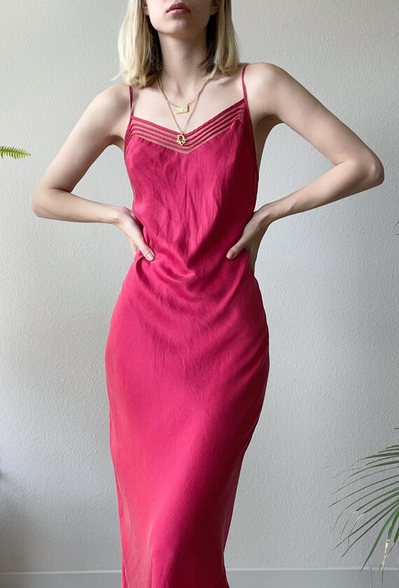 Vintage Silk Slip Dress Gem