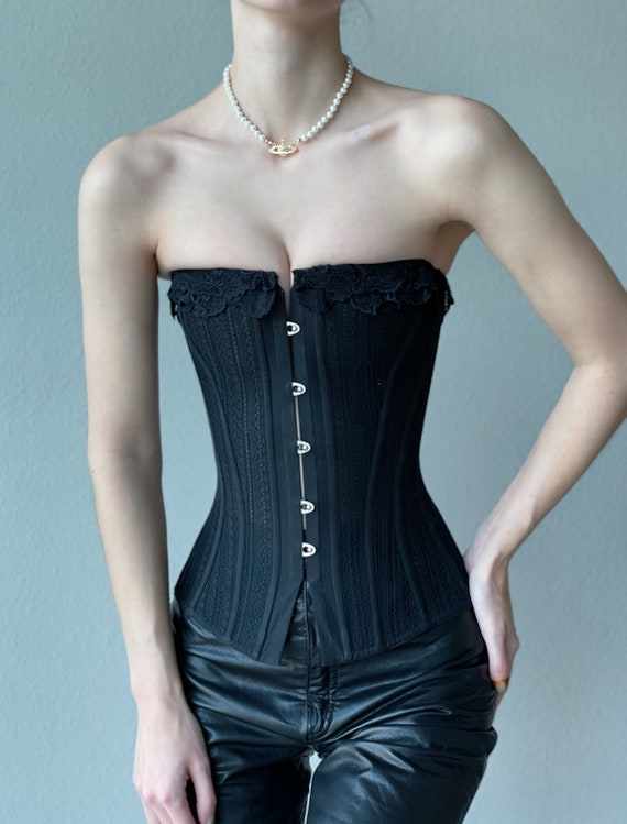 Iconic La Perla Black Boned Corset, Sizes S 34 10051 -  Hong Kong