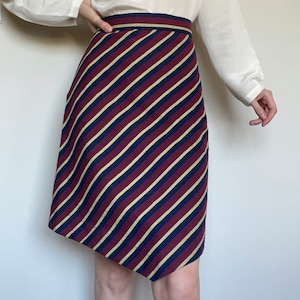 スカート Vivienne Westwood Stripe Ballon Skirt Pinstriped wool and cotton midi skirt in multicoloured