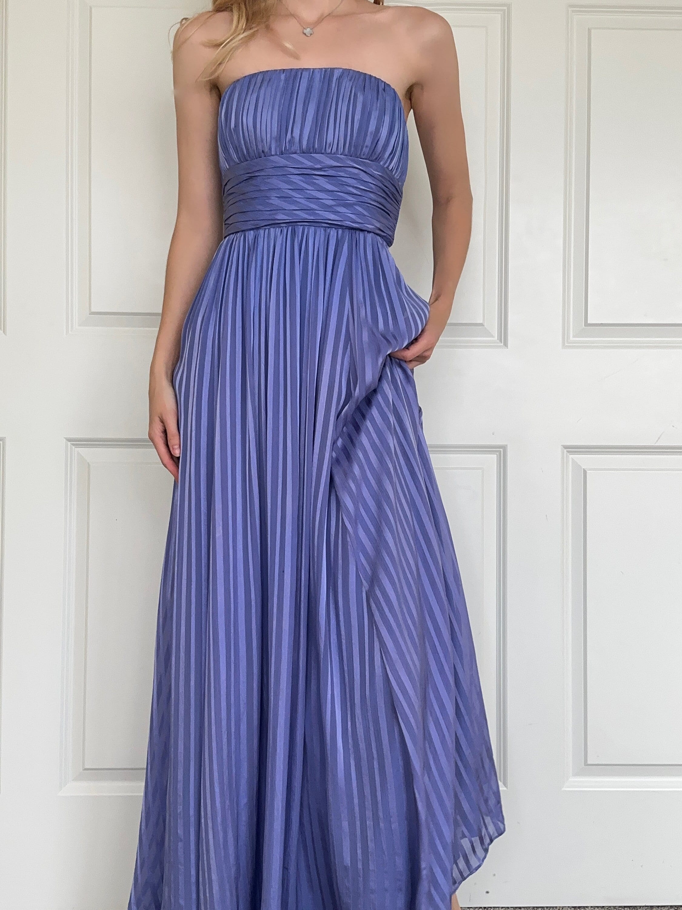 Y2k Periwinkle Sleeveless Silk Evening Dress, Size 2 #10126 - Etsy Y2k Periwinkle Sleeveless Silk Evening Dress, Size 2 #10126 - Etsy