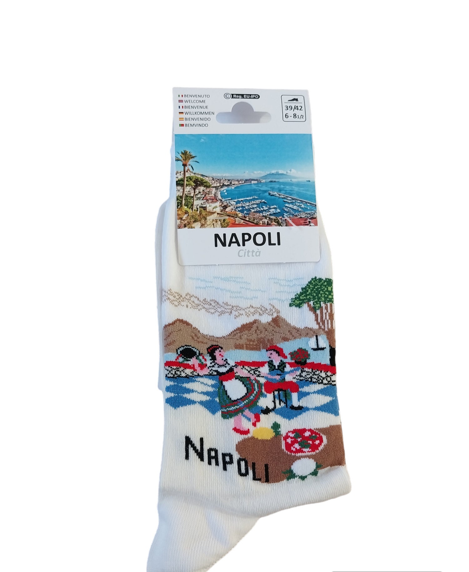 Corno con Maschera di Pulcinella in Capodimonte 17 h cm– Siniscalchi – Madame Maison
