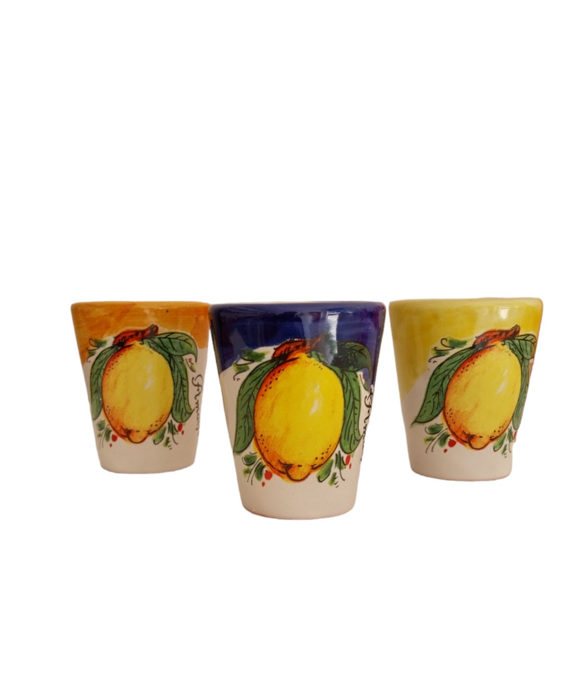 Ceramic Set - Limoncello glasses with tray – Amalfi Wedding Essence