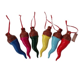 Lucky Horn Ceramic Horns to hang in various colors Handmade Artisan Product Made in Italy