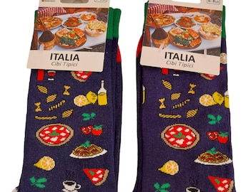 1 pair of embroidered Italian cotton kitchen socks