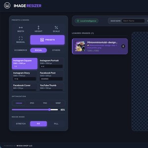 Op de afbeelding: Een digitale afbeelding met personages uit de animatiefilm "Despicable Me". De afbeelding toont Gru, een kale karakter met een strenge uitdrukking, en een gele Minion met een bril. De achtergrond is een paarse ruimtescène.