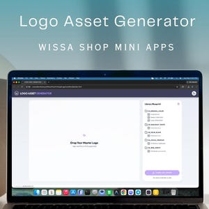 App för logotypgenerator | PNG, SVG Varumärkesbiblioteksbyggare (digital nedladdning)