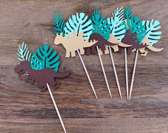 Dinosaur Cake Toppers | Party Cake Picks | Dinosaur Cupcakes | Jurassic Party