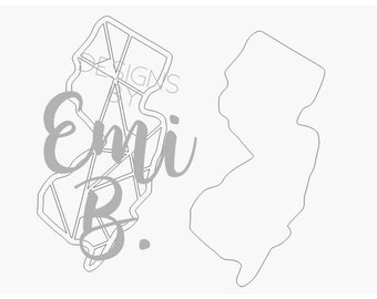 Geometric New Jersey - Digital File/ Laser SVG