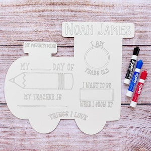 Back to School Train Sign Laser Cut File
