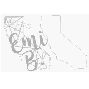 Geometric California - Digital File/ Laser SVG