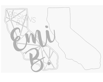 Geometric California - Digitale Datei/ Laser SVG