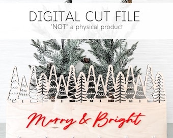 SVG Weihnachtsstrumpfhalter Digital Download Urlaub Dekor Laser Cut Datei