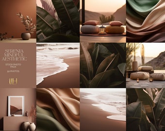Mindful Stock Photos | Serenia Wellness Branding, 50+ Images (Digital Download)