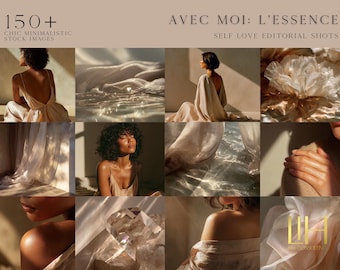 Mindfulness, Self-Love, Wellness & Lifestyle Brand Photography | 150+ Minimalist Chic Editorial Stock Photos