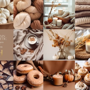 Autumn Aesthetic Reels and Social Media Images | 70 Stock Photos| Social Media Photos | Faceless Photos | Cozy Rustic Autumn Content Photos