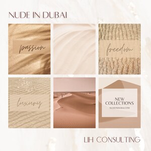 Nude in Dubai Designer Social Media Templates - Etsy