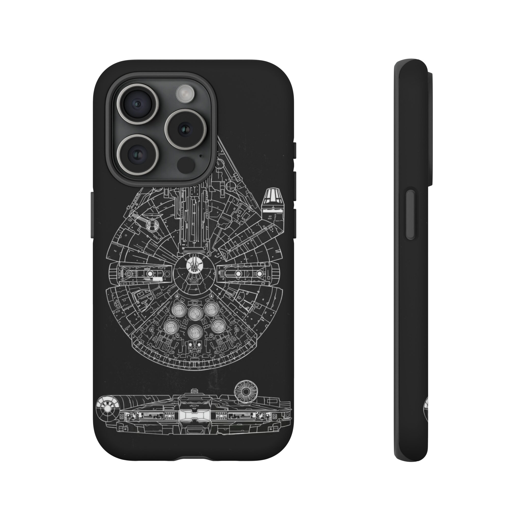 Millennium Falcon Star Wars Phone Case Case Cover Fit for iPhone 15, 14 Plus, 13, 12, 11, Xr, Xs