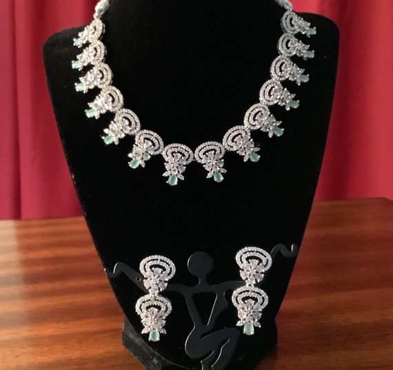 Cz necklace sets deals