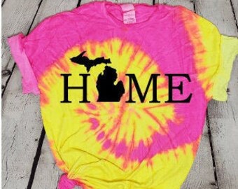 michigan tie dye shirt
