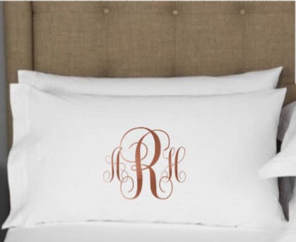 Monogrammed Big Print Pillowcase Set – United Monograms