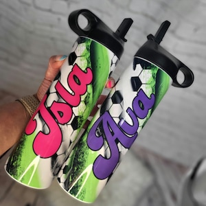 Personalized kid's spill proof tumbler. Kids water bottle. Kid's tumbler with handle. Kid's custom tumbler. Kid's back to school cup.