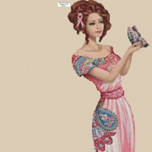 cross stitch chart Elegant Lady No. 156 X