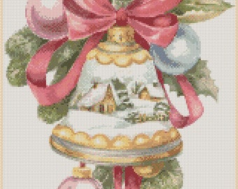 Digital Printable PDF Cross Stitch Chart Christmas Snow Globe - Etsy