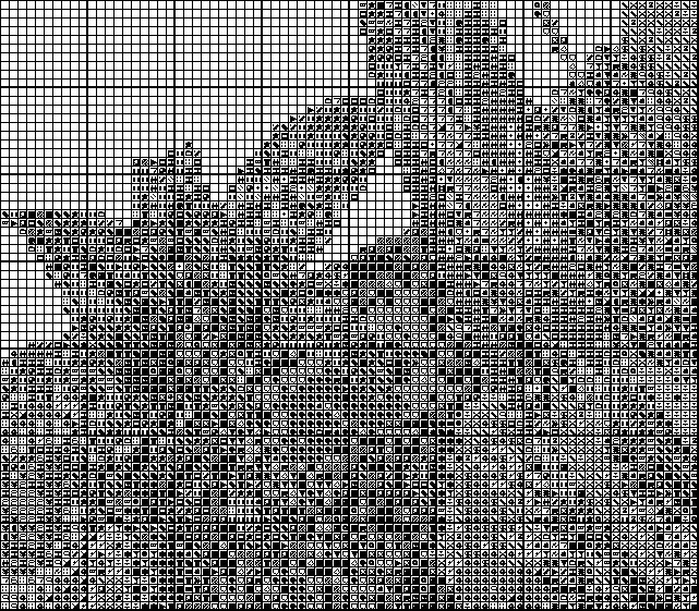 Cross Stitch Chart Art Deco Lady 173 Blue Aqua Etsy