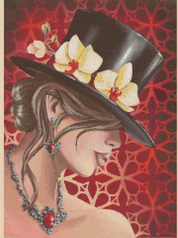 CROSS STITCH CHART 4 ART DECO ELEGANCE TRAVEL CARD CHARTS TRAIN CAR LADIES