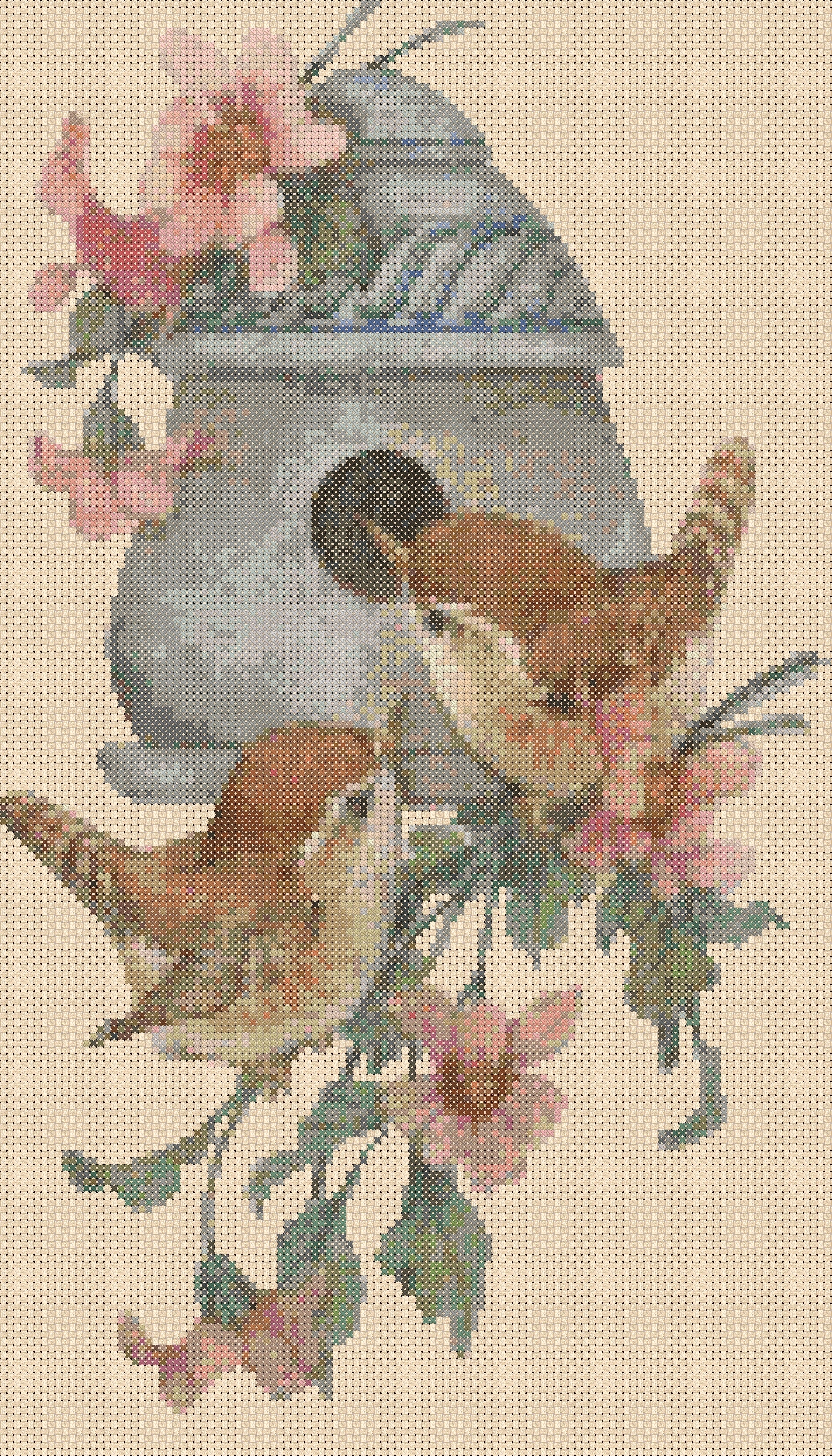 Cross stitch chart Bird Wrens no. 305 Etsy