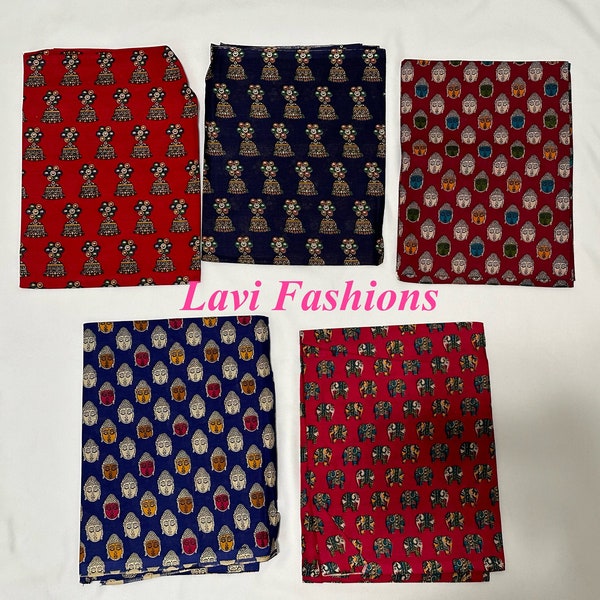 Thamboolam pure cotton kalamkari blouse piece/ blouse pieces/ thamboolam gifts/ return gifts/ Pooja / housewarming/ varalakshmi