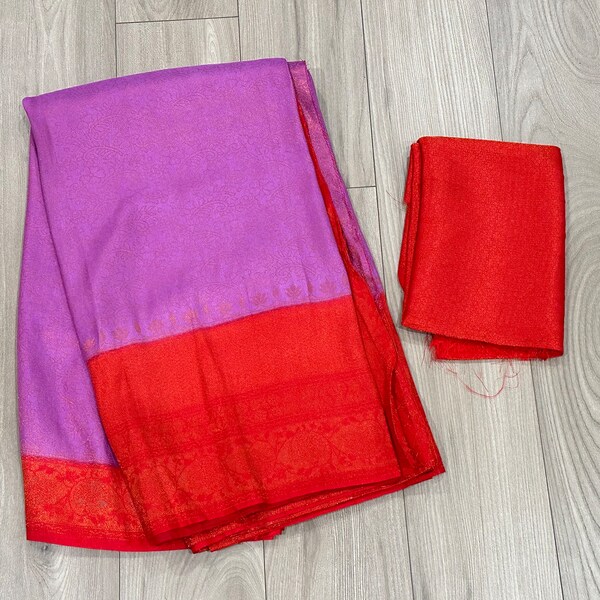 Kubera pattu soft silk Saree without stitched blouse