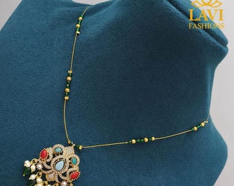 Victorian Moissanite Invisible Necklace