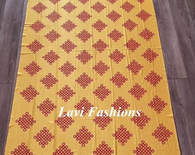 1 Ethnic Crushed Satin 3D Printed Fabric Kollam Backdrop Etsy