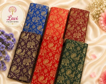Banaras Blouse Pieces Pack of 10 USA | Indian Wedding Return Gift Bulk | South Indian Thamboolam Favor | Festive Gift