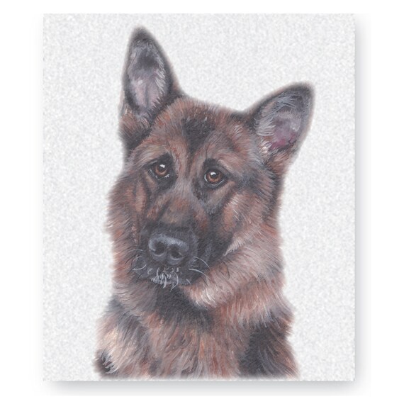 german shepherd fleece blanket