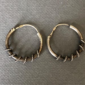 Vintage Pair of 925 Silver Earrings