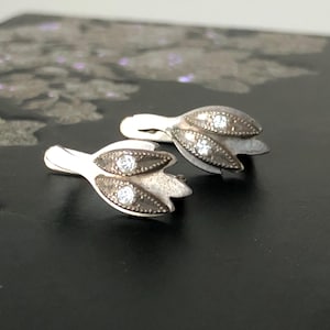 Vintage pair of earrings made of 925 silver USSR
