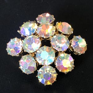 Vintage USSR Brooch with Stone