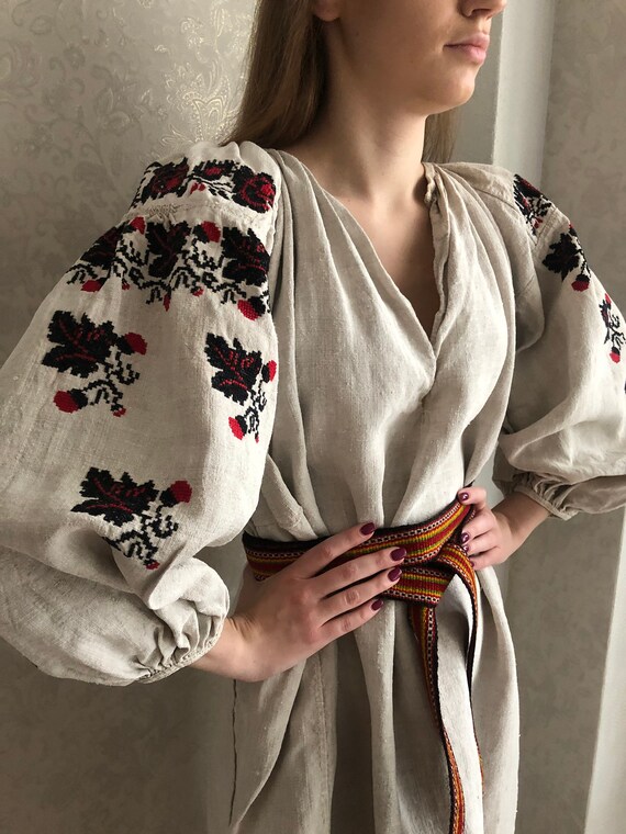 Vyshyvanka Ukrainian Embroidery Handmade Dress Vys