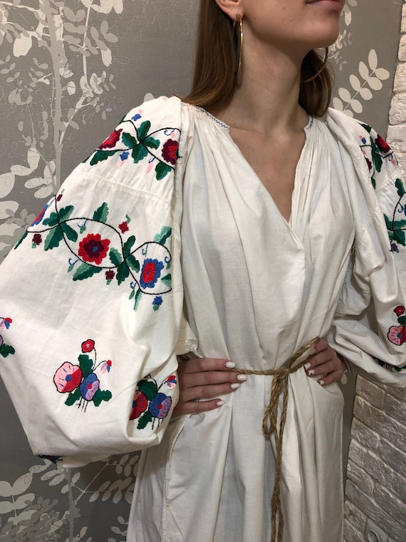 Vyshyvanka Ukrainian Embroidery Handmade Dress Vys