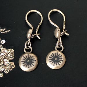 Vintage Pair of 875 Sterling Silver Earrings